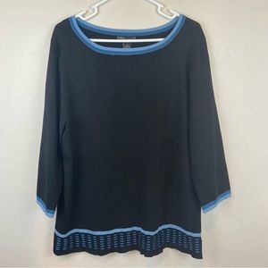 NWT! Grace Danelewis Woman Knitwear Blue 3/4 Sleeve Sweater Women’s Size 1X